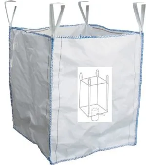 Saco Entulho Big Bag com Válvula de Descarga 90x90x50cm