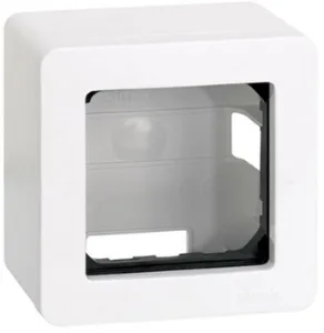 Caixa de superfície para 1 elemento branco Simon 27