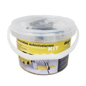 Kit de Nivelamento Azulejo 100 Distanciadores 1mm + 100 Cunhas + Alicate Doga