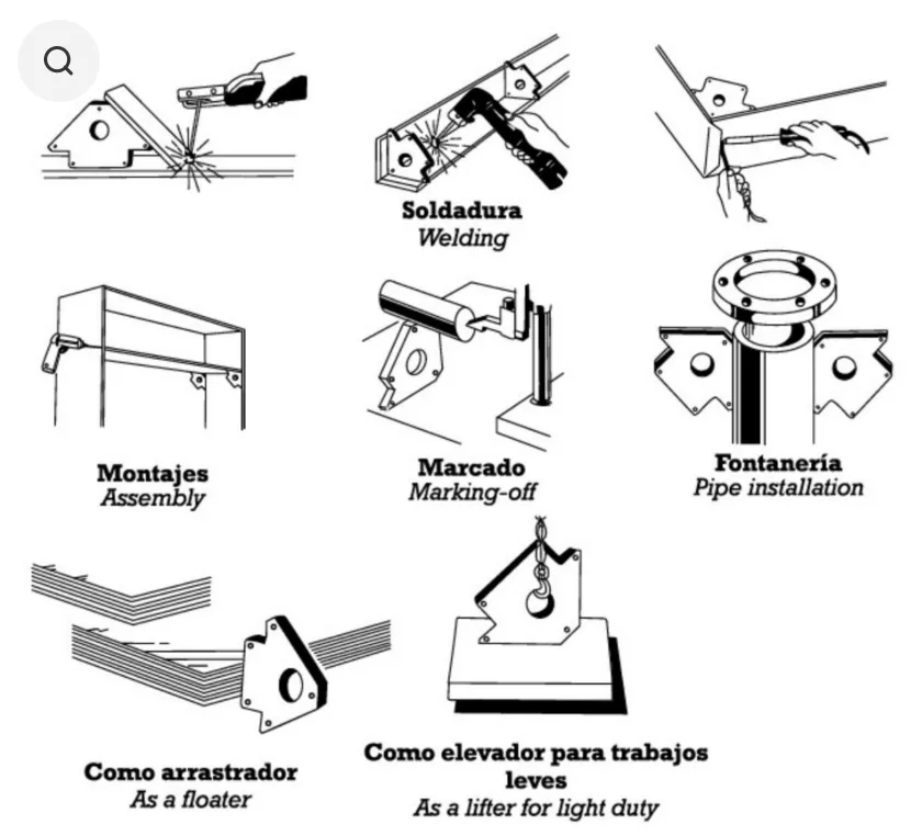 Ângulo Magnético 100mm 23Kg Alyco - Image 2
