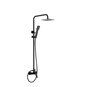 Coluna de Duche Corunha Preto Mate Monocomando