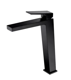 Torneira Lavatório Cano Alto Corunha Preta Mate