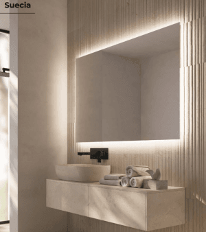 Espelho Suecia 80x80 Retroiluminado Ledimex