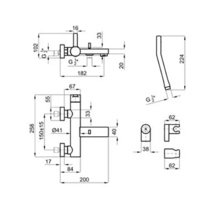 Noken Urban Pack Monocomando Banho 100081861 - Image 2
