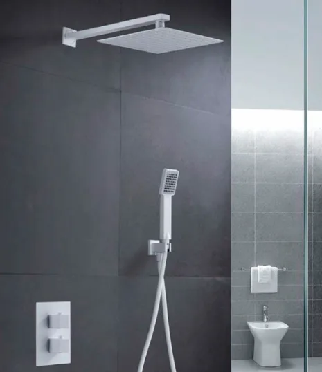 Conjunto de Duche Termostático Cies Branco Mate IMEX