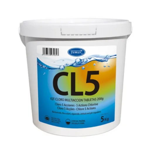 Pastilhas de Cloro 5 Ações Tamar 5kg