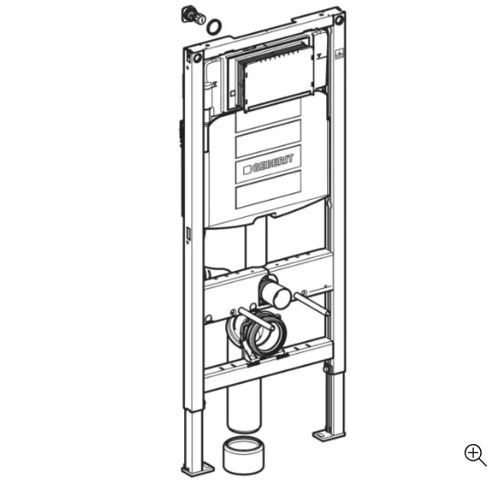 Estrutura Geberit Duofix para Sanita Suspensa 112 cm com Autoclismo Sigma 12 cm - Image 4