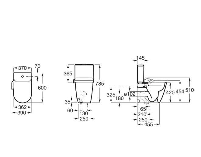 In-Wash Ona Smart Toilet A803461S01 Roca - Image 6